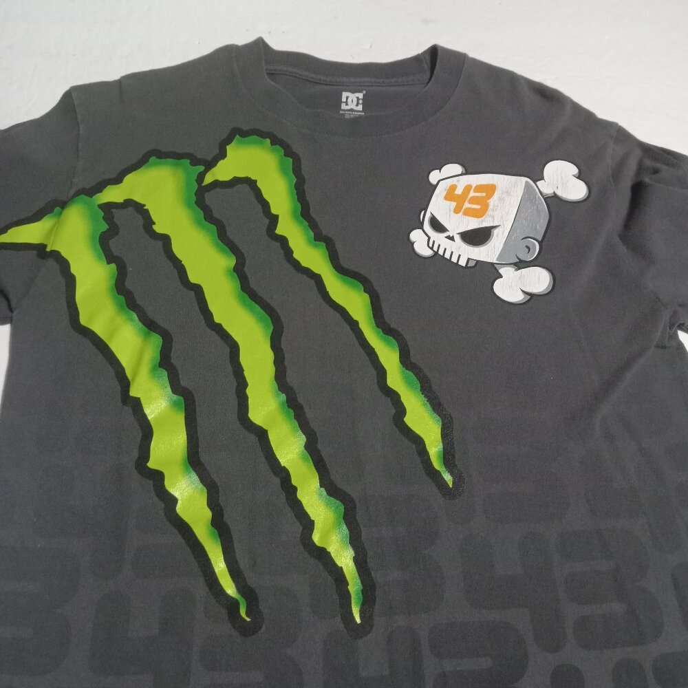 DC Monster Energy Ken Block 43 All Over Print LS T Shirt Size M